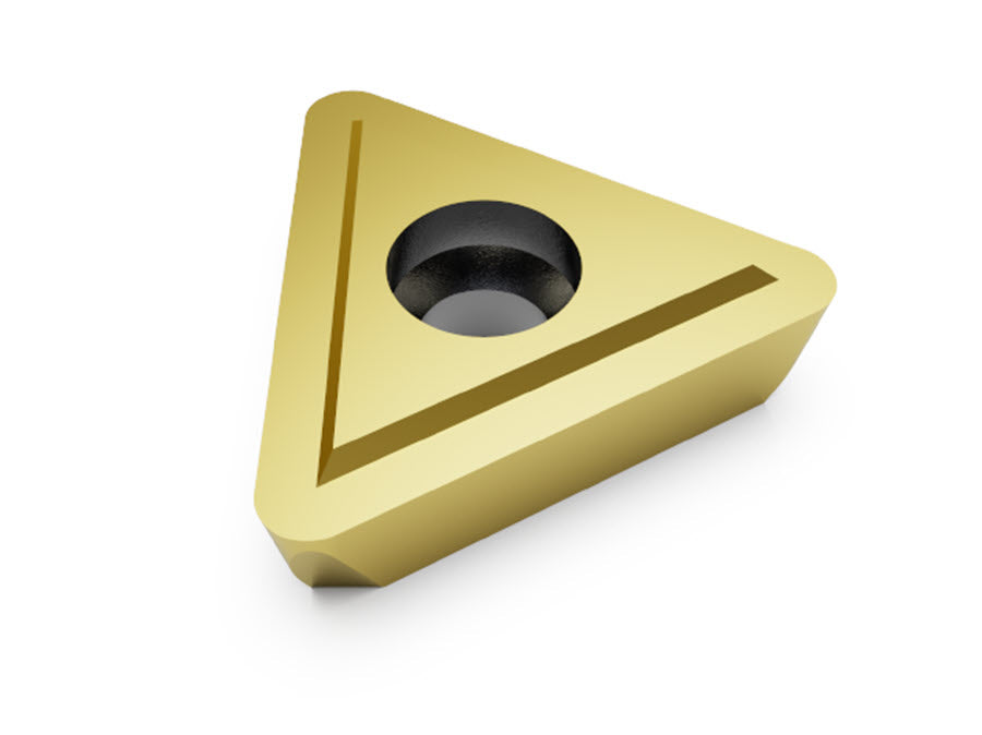 TRUEDEX CENTRAL/INTERMEDIATE INSERT WITH TES COAT FOR LONG CHIP-FORMING HEAT RESISTANT ALLOYS