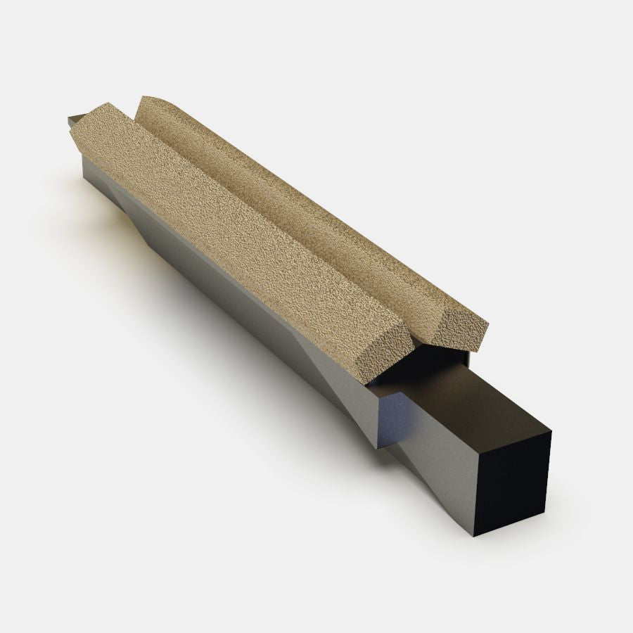 Y8 ALUMINUM OXIDE KEYWAY STONE, VITRIFIED BOND