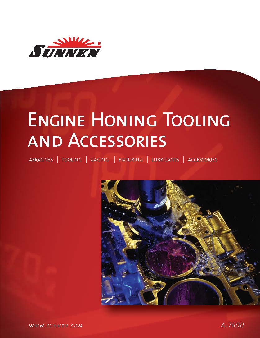 Catálogo da Sunnen de equipamentos de brunimento de motores